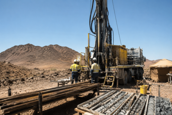 Exploration drilling contractor operating in Saudi Arabia's Arabian Shield