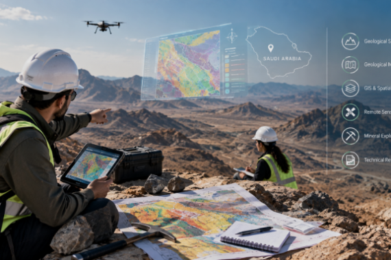 Geological survey and mapping in Saudi Arabia for mining exploration and project planning