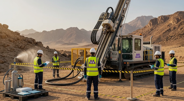 Drilling HSE consultancy in Saudi Arabia providing health, safety, and environmental management for mining and mineral exploration drilling operations.